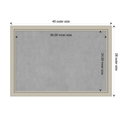 Romano Silver Framed Magnetic Board with Steel Surface