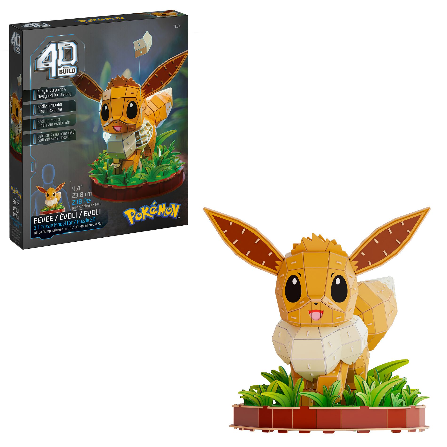 Pokemon 4D Build Eevee 3D Model Kit Puzzle 238pc