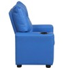 LOVMOR Kids Recliner Chair, Kid Upholstered Couch with Cup Holder, Footrest&Backrest, Toddlers Velvet Recliner w/ Headrest&Footrest - 4 of 4