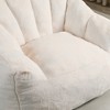 Ridstar Foam-Filled Accent Chair with Armrests for Living Room & Bedroom-White - 4 of 4