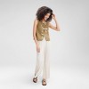 Women's Quilted Tie-Front Vest - Wild Fable™ - 2 of 4