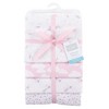 Hudson Baby Infant Girl Cotton Flannel Burp Cloths and Receiving Blankets, 8-Piece, Magical Unicorn, One Size - 2 of 2