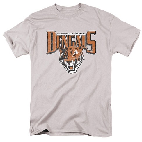 Buffalo State College Official Distressed Primary Logo Unisex Adult T Shirt,Gray, Small - image 1 of 4