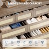 Rattan Dresser for Bedroom with 7 Drawers, 47.2" Wide Chest of Drawers - 4 of 4