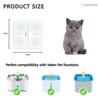 NISPIRA Triple Filtration Charcoal Water Filter Replacements for Veken 84oz/2.5L Pet Cat Dog Water Fountain, 6 Pack - 2 of 4