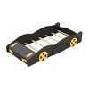 Gulches Black+Yellow Twin Size Race Car-Shaped Platform Bed with Wheels and Storage - 3 of 4