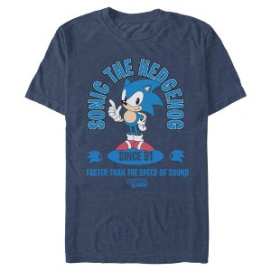 Mens Sonic the Hedgehog Faster Than the Speed of Sound T Shirt - 1 of 4