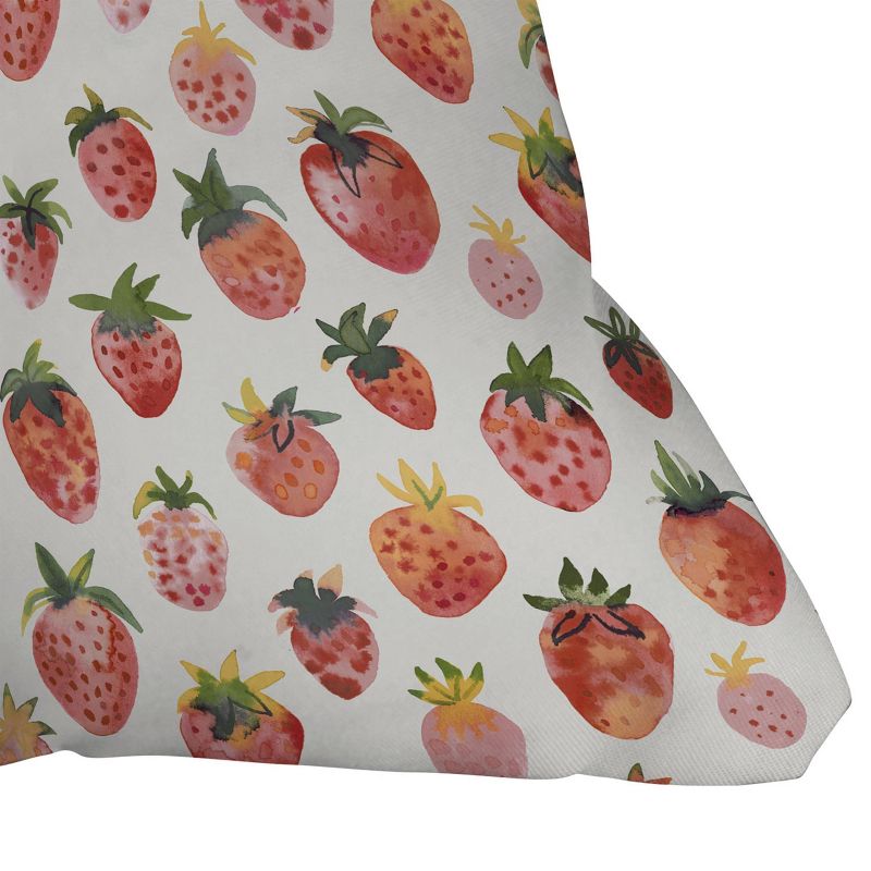 Ninola Design Strawberries Countryside Summer Outdoor Throw Pillow Red - Deny Designs, 3 of 5