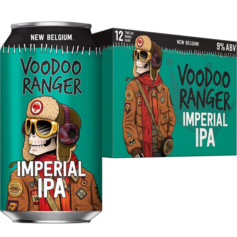 New Belgium Voodoo Ranger Imperial IPA Beer - 12pk/12 fl oz Cans, 1 of 10