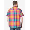 KingSize Men's Big & Tall Short-Sleeve Plaid Sport Shirt - 3 of 4