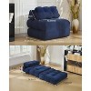 3-in-1 Folding Sofa Bed,Convertible Sleeper w/ Pillow & Back Support, Compact Floor Lounge for Living Room, Bedroom, Guest (Single) - 2 of 4