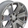 OE Wheels LLC CV93-20085-6550-31HB-ic Hyper Black Wheel Painted (20 x 8.5 inches /6 x 139 mm, 31 mm Offset) - 2 of 3