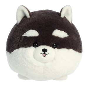 Aurora Teddy Pets 10" Black N White Pom Black Stuffed Animal - 1 of 4