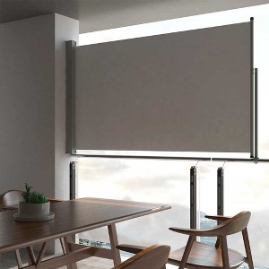vidaXL Patio Retractable Side Awning 55.1"x118.1" Gray - 1 of 4