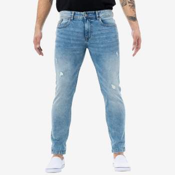 RAW X Men's Contrast Neon Stitch Flex Jeans