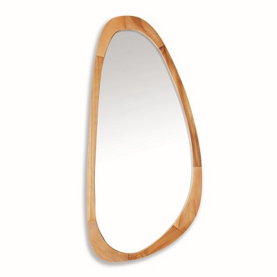 Plum & Post Flynn Mirror Large - Natural Teak Wood Frame