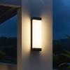 ALOADECOR H20" Smart RGB Modern Large Integrated LED Wall Sconce with Remote and App Control  for Porch Garage Garden - 4 of 4