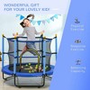 Resenkos 3-in-1 6.9-Foot Kids Trampoline with Enclosure for Indoor/Outdoor - Light - 3 of 4