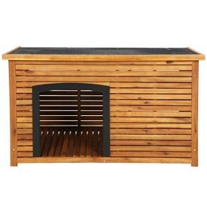 FDW Dog House Easy To Set Up Outdoor Indoor Wooden Dog House - 1 of 4