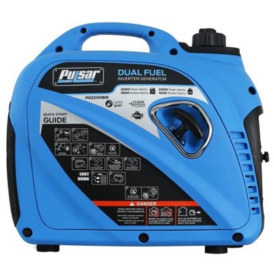 Pulsar Products PG2200BIS 2200W Dual Fuel Electric Start Inverter Generator