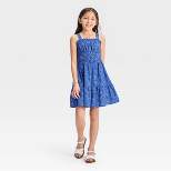 Girls' Sleeveless Woven Dress - Cat & Jack™ Blue