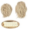 Alilang Short Tousled Layered Ponytail Hairpiece with Claw Clip Heat Resistant Synthetic Hair Natural Texture - 2 of 4
