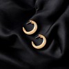 Slickblue Women's Jewelry, 40mm Gold Hoop Earrings, Hinge Back, Cute Everyday Look, Metallic Finish, 1.2" - 2 of 3