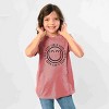 The Juniper Shop SmileyWorld Good Vibes Outline Youth Short Sleeve Tee - 3 of 4