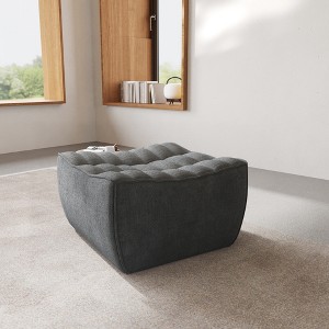 Modular Sofa,Lazy Floor Sofa, Linen Fabric Ottoman Module, Fireside Chair, Corner Relax Sofa Couch for Living Room, Apartment - 1 of 4