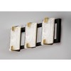Maxim Lighting Radiant 3 - Light Vanity in  Black/Gold Leaf - 4 of 4