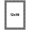 PosterPalooza | Distressed Black Picture Frame - UV Acrylic, Foam Board Backing, Hanging Hardware - 2 of 4