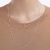 Sterling Silver Thin Box Chain Necklace, 0.8mm in Yellow Gold or Silver, 16"-30" Lengths - 2 of 4