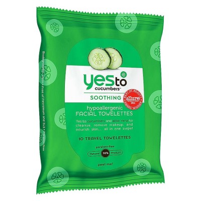 Yes to Cucumbers Facial Wipes Trial Size - 10ct