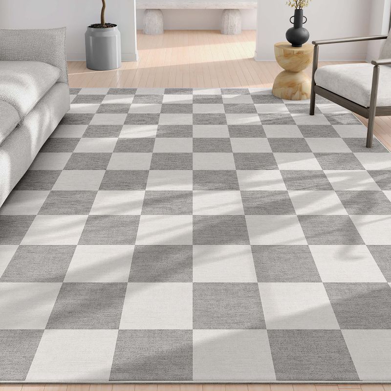 Well Woven Apollo Flatwoven Modern Squares Area Rug, 3 of 8