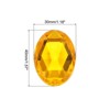 Unique Bargains Acrylic Flat Back DIY Decor Jewelry Oval Gems 10 Pcs - 2 of 4
