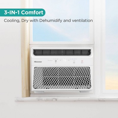 Hisense 6,000 BTU White Window Air Conditioner with Remote Control