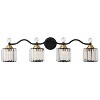 POWLIG Transitional Vanity Light - Dimmable Modern Bathroom Fixture with Crystal Shades - 3 of 4