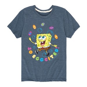 Boys' - SpongeBob Squarepants - So Eggcited Short Sleeve Graphic T-Shirt - 1 of 4