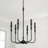 Capital Lighting Paloma 6 - Light Chandelier in  Textured Black - 3 of 4