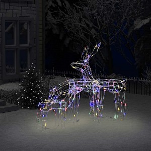 Aghana Digitals 3 Reindeer Christmas Light Display with 229 Colorful LEDs, 8 Lighting Effects, - 1 of 4