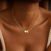 Heart Initial Necklace for Teens, 18K Gold Plated Letter Pendant for Christmas & Birthday - 3 of 4