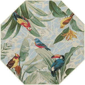 Unique Loom    Outdoor Botanical Chanticleer Area Rug - 1 of 4