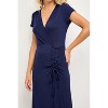 WEST K Women's Emma Ruched Midi Faux-Wrap Dress - 4 of 4