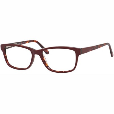 Ernest Hemingway H4675 Unisex Rectangular Eyeglasses in Burgundy/Tortoise 52 mm