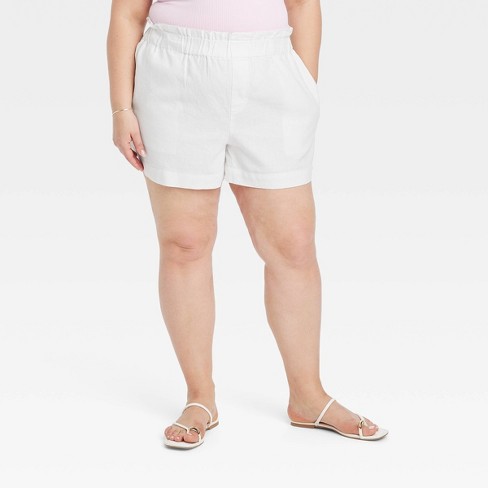 Linen shorts target best sale