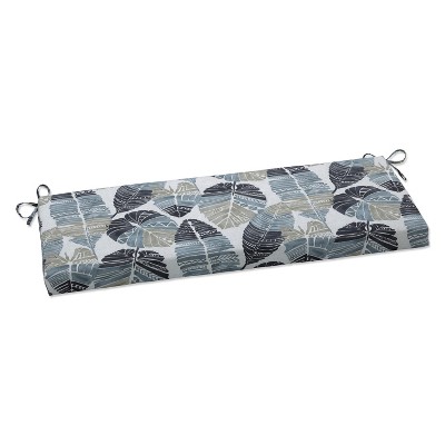45" x 18" Outdoor/Indoor Bench Cushion Hixon Stone Black - Pillow Perfect