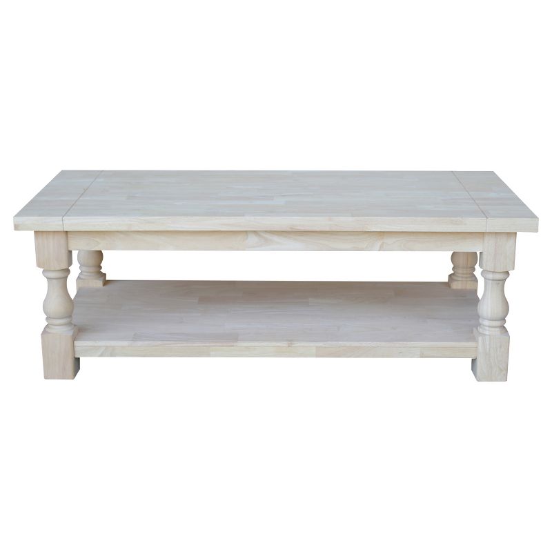 Tuscan Coffee Table - Unfinished - International Concepts, 4 of 8