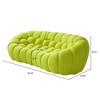 WJSHome Bubble Sofa,98.43'' Comfy Breathable Mesh Fabric Upholstered Curved Couch, 3D Honeycomb Shape Modern Couch for Living Room - 2 of 4