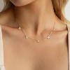 Diamond Necklaces for Women - 14K Dainty Necklace for Women Simple Five Diamond Flower Clover Butterfly Heart Star Necklace Trendy Gold Jewelry - 3 of 4