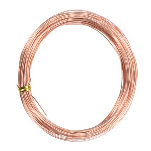 Unique Bargains Soft Pure Copper Jewelry Making Gardening Wire 1 Roll - 1 of 4